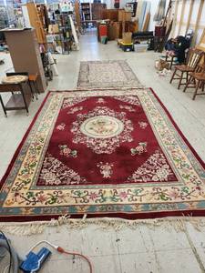 lot 4569 image: Asian themed area rugs 12 x 8