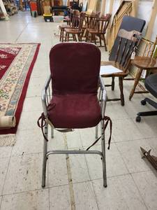 lot 4572 image: old high chair stool