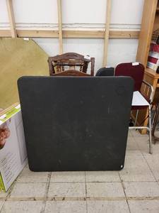 lot 4576 image: black Costco card table