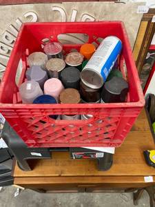 lot 9761 image: crate full of paint