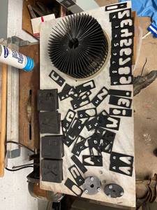 lot 9787 image: huge lot of router Stencils