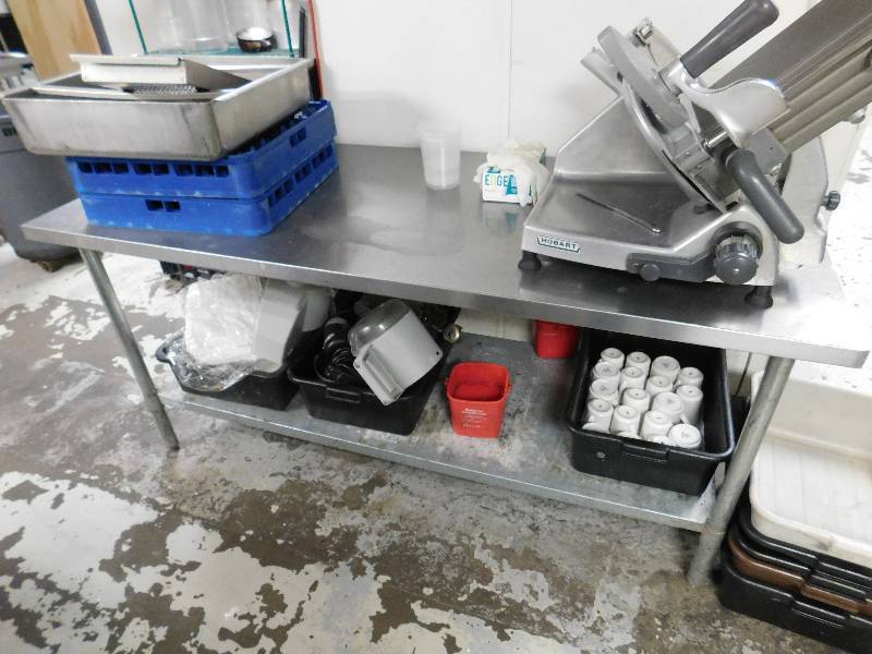 lot 1417 image: Stainless Steel Table