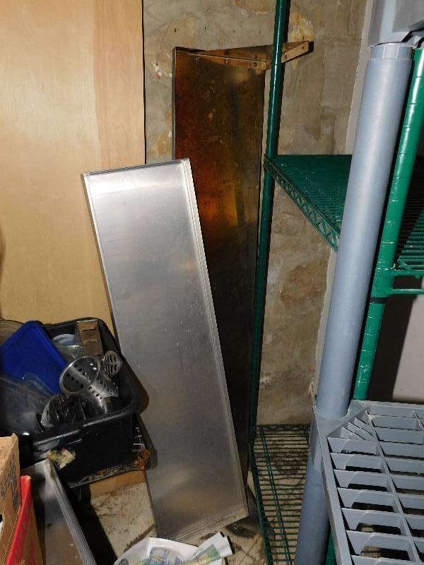 lot 1483 image: Stainless Steel Shelves