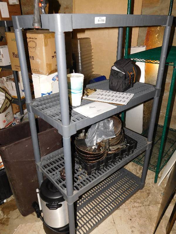 lot 1484 image: Plastic Shelving