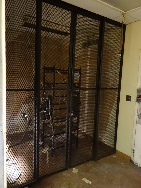 lot 2641 image: 94 x 107 Lockable Rolling Door Security Gate