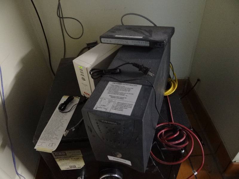 lot 2653 image: Lot of Power Supplies With (2) Drawer Filing Cabinets