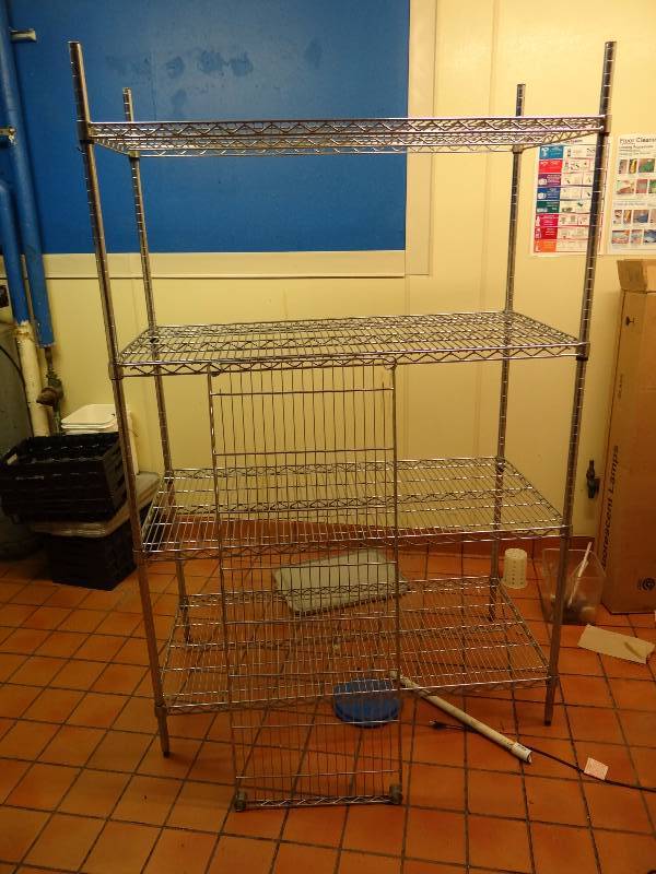lot 2655 image: (4) Tier Wire Metal Metro Rack