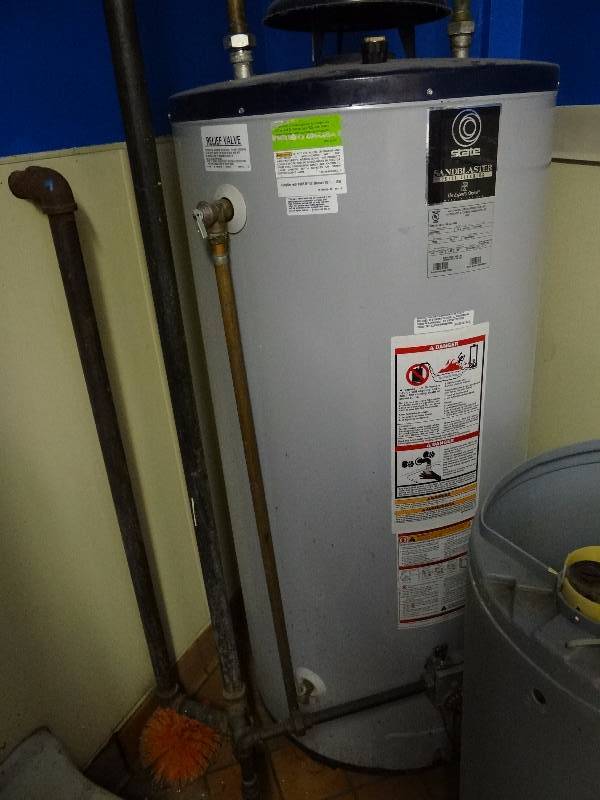 lot 2659 image: Hot Water Heater With Water Softener Setup