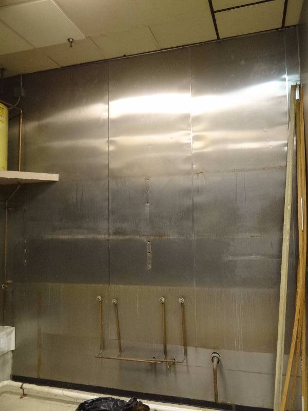 lot 2668 image: Lot of Stainless Wall Paneling