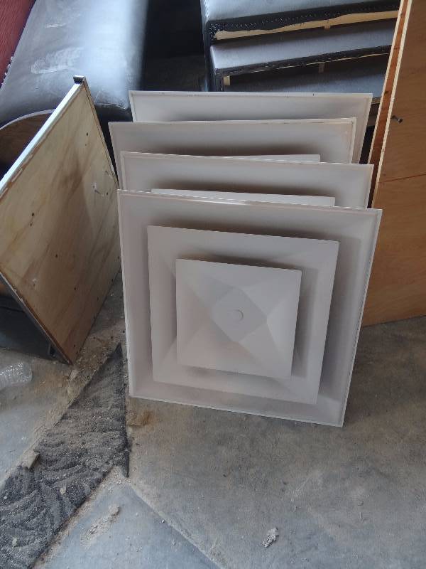 lot 2685 image: Lot of 2ft Square Vent Diffusers