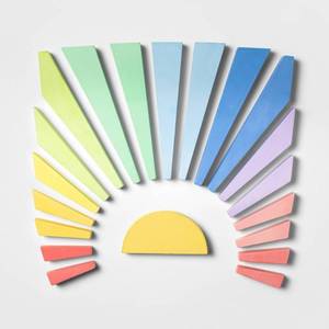 lot 334 image: $10.00 Online Retail. 20pc Sidewalk Rainbow Sun Chalk Set - Sun Squad