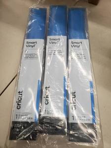 lot 340 image: LOT OF 3. Cricut� Smart Vinyl�� �� Permanent (3 ft) - Ocean