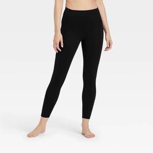 lot 345 image: Womens High-Rise Flex Keyhole 78 Leggings - All in Motion Black M
