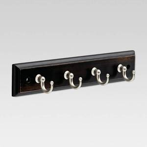 lot 358 image: 9 Key Rack with 4 Hooks - BlackNickel - Threshold