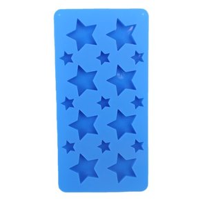 lot 1274 image: Lot of 3. Way to Celebrate Star Silicone Mold, Non-stick, Baking, Blue, 1Piece, 4x8