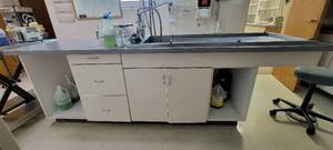 lot 5916 image: Workstation W Stainless Steel Sink and Faucet