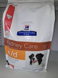 lot 37457 image: 8.5lb Hills Prescription chicken Kidney Care Dog Food