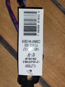 lot 37461 image: Lot of Lupine 12in Adjustable Dog collars 6in-9in