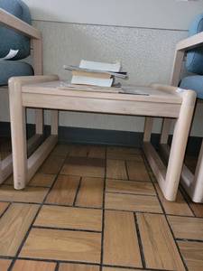 lot 37484 image: Rectangular Wooden Coffee Table