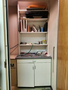 lot 37496 image: Work Space Cabinet with 4 Adjustable Shelves