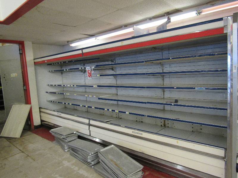lot 332 image: Hussmann Supermarket Refrigerated Merchandiser Air Curtain Open Display Unit