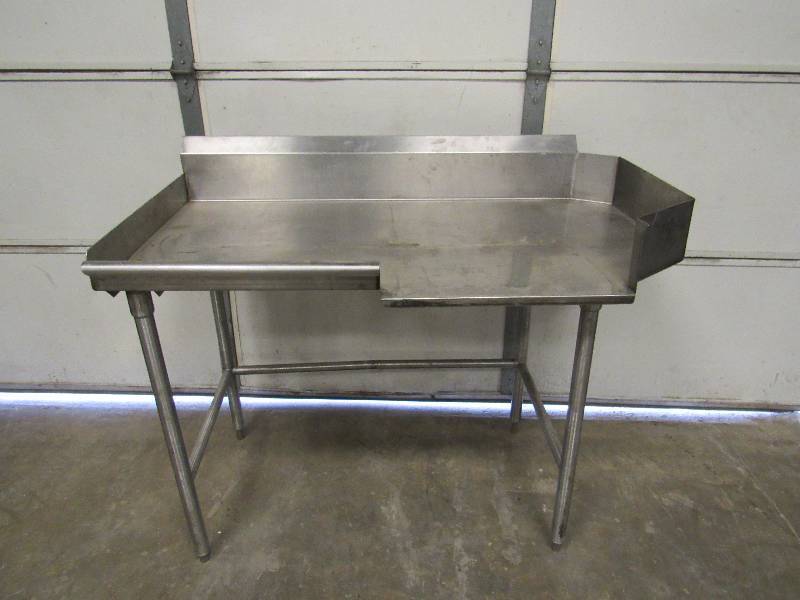 lot 609 image: 52 Long All Stainless Clean Side Dish Line w 8 Back Splash
