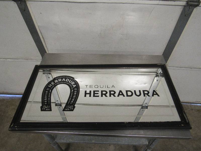 lot 766 image: Herradura Tequila Branded Bar Mirror