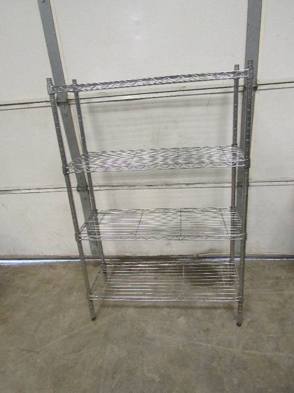 lot 771 image: (4) Tier Wire Metal Metro Rack