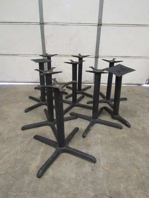 lot 776 image: Lot of (9) Standard Height Table Bases