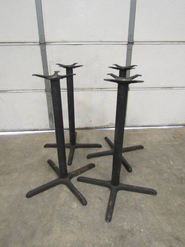 lot 777 image: Lot of (4) Bar Height Table Bases
