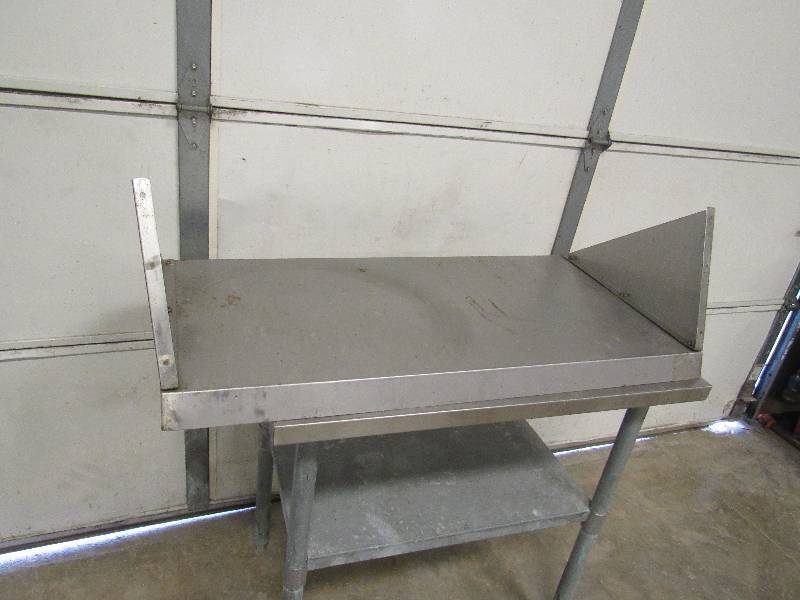 lot 803 image: 42x21 Sloped Stainless Shelf