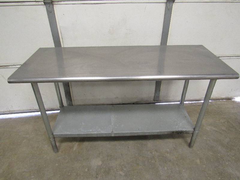 lot 815 image: 60x24 Stainless Top Work Table