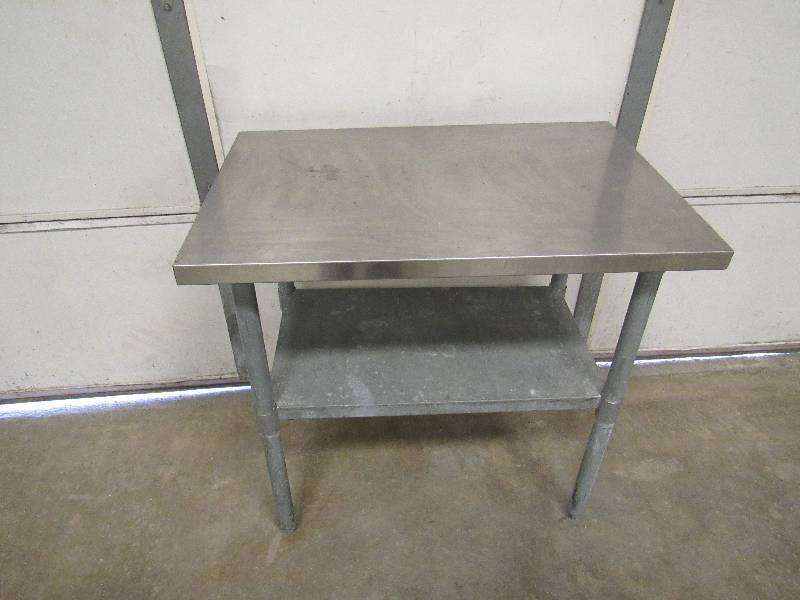 lot 816 image: 60x24 Stainless Top Work Table