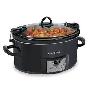 lot 1712 image: Crock-Pot 7-Qt. Cook n Carry Programmable Countdown Slow Cooker