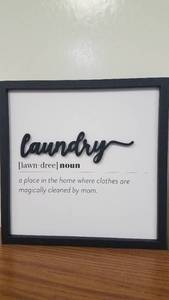 lot 1738 image: New View Gifts & Accessories Laundry Kitchen Wall Art 2-piece Set, Multicolor