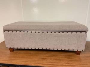 lot 1743 image: Nailed Storage Ottoman