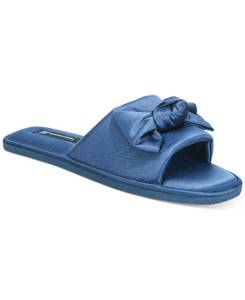 lot 1764 image: Inc International Concepts Womens Satin-Bow Slide Slippers, Created for Macys