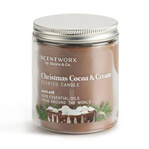 lot 1809 image: ScentWorx by Slatkin & Co. Christmas Cocoa & Cream 7-oz. Candle Jar, Multicolor