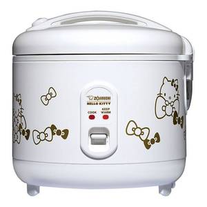 lot 1781 image: Zojirushi - x Hello Kitty 5.5 Cup Automatic Rice Cooker & Warmer - White