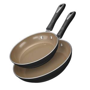lot 1787 image: Cuisinart Matte Black Collection 2 pc. Skillet Set