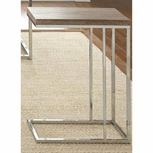 lot 1797 image: Chairside End Table in Brown Finish