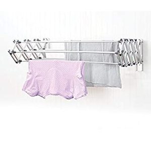 lot 1805 image: Woolite Aluminum Collapsible Wall Drying Rack