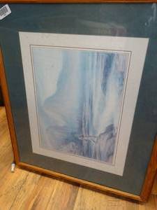 lot 17601 image: Framed Wall Art of Fisherman