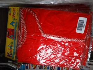 lot 17630 image: Stack Of Kids Art Aprons