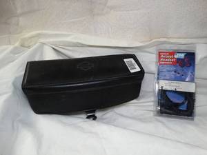 lot 17635 image: Harley Leather Storage  Helmet Electronics