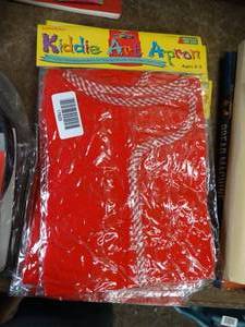 lot 17829 image: Stack of Kids Art Aprons