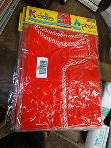 lot 17839 image: Stack of Kids Art Aprons