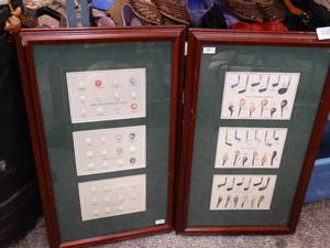 lot 17755 image: 2 Unique Golf Framed Wall Art