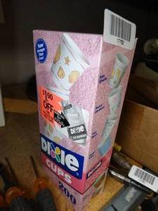 lot 17752 image: Box of Dixie Bathroom Cups  Sea Shell