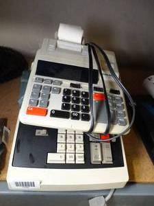 lot 17747 image: Lot of 2 Adding Machines  Sperry Rand Remington 411